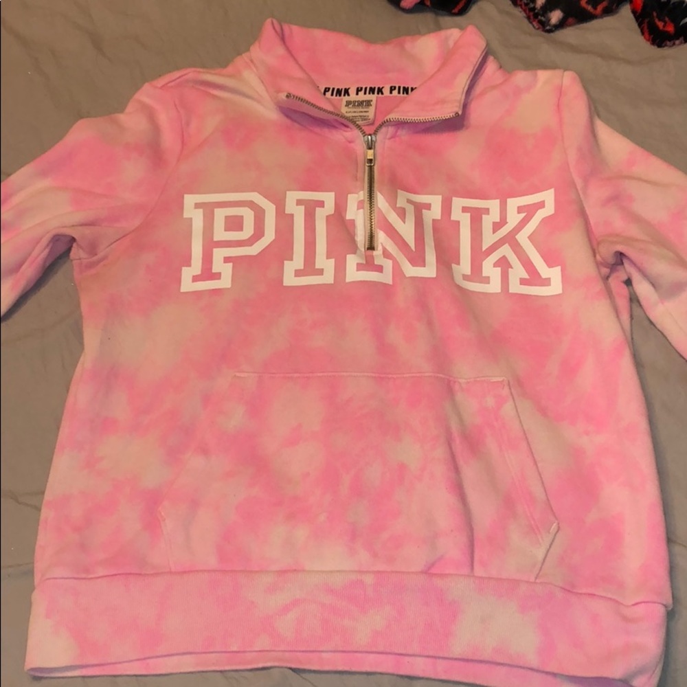 PINK half zip jacket!